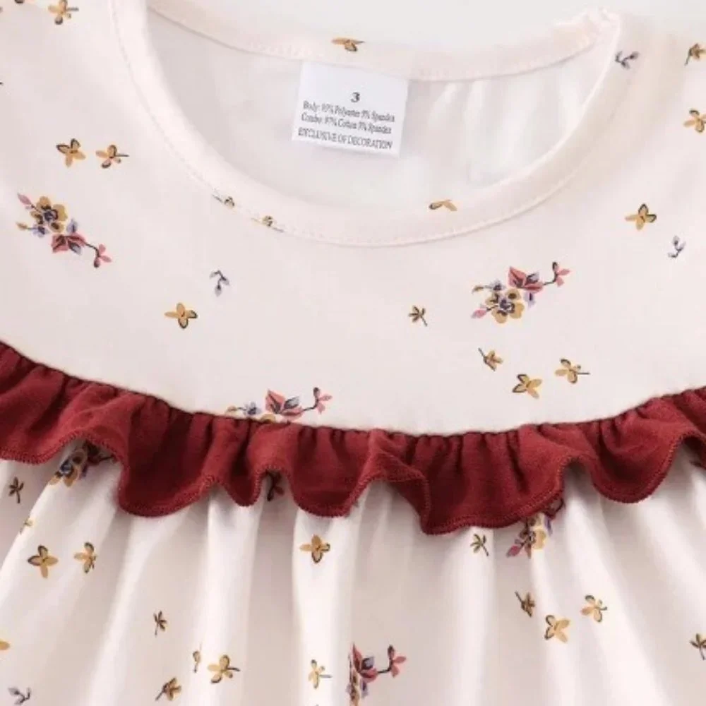 Boutique Thanksgiving Turkey Girls Tunic & Leggings Outfit Set - Picture 2 of 7